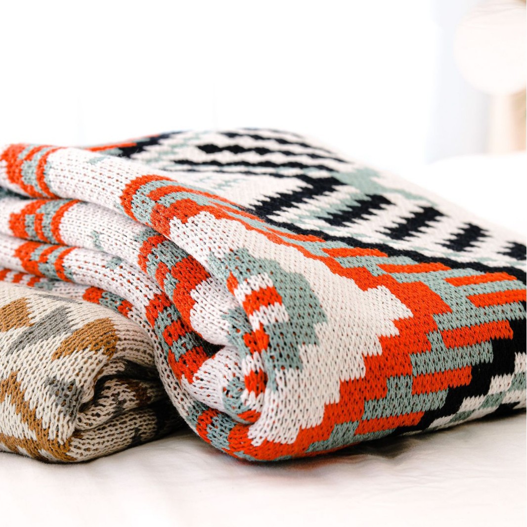 Вязаное одеяло для офиса в северном стиле, для сна, кондиционера, легкое одеяло, шаль на весну и лето