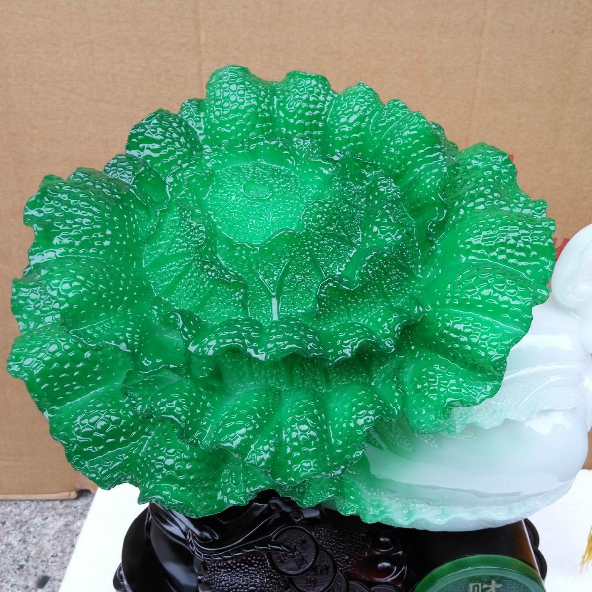 Caiyuan Hengtong Caiyuan Guangjin Jade Cabbage Resin Crafts Feng Shui Ornaments Opening Home Decoration Gifts