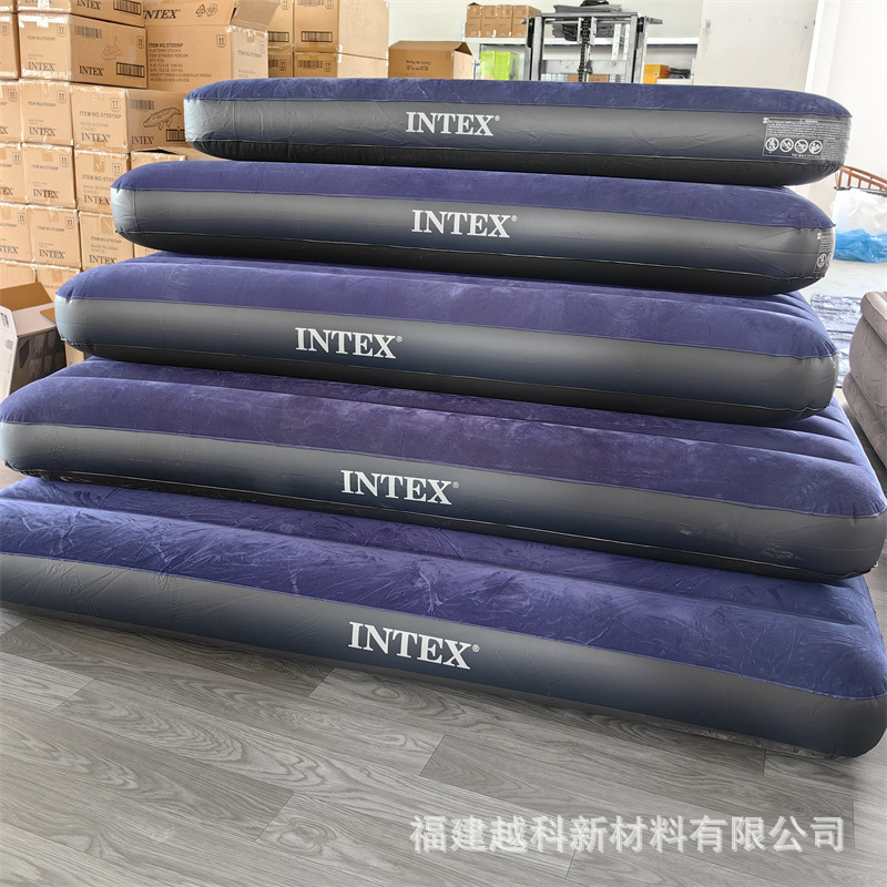 intex inflatable mattress outdoor portable folding air cushion bed sheet double built-in electric pump inflatable bed indoor air