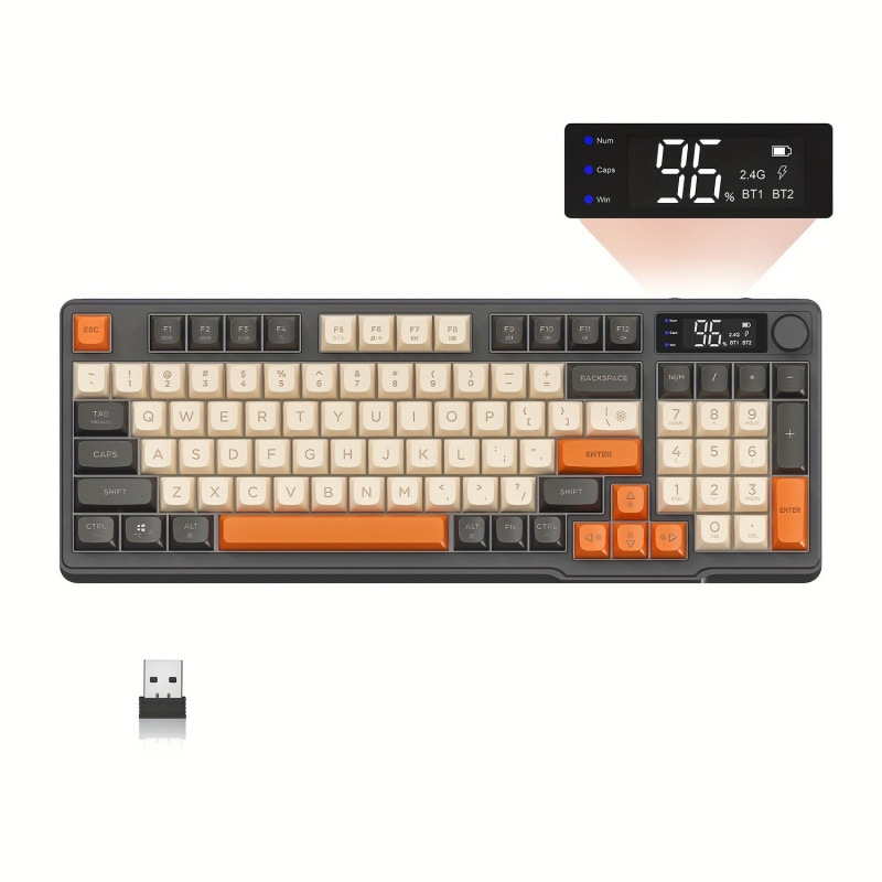 2026 Новый кросс-бордерный дропшиппинг фильм Беспроводная игровая клавиатура Тихие кросс-бордерные клавиши