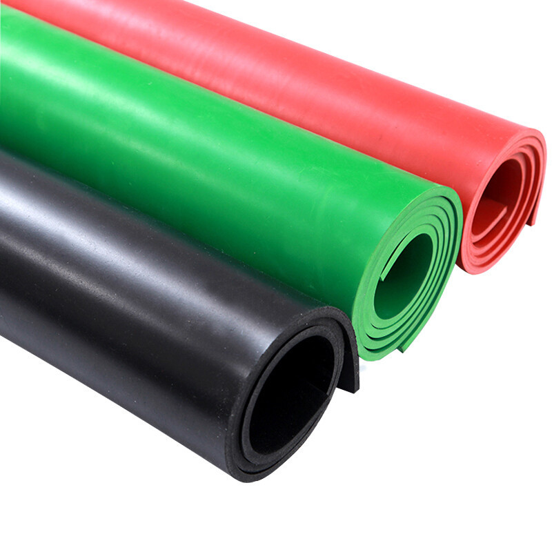 Distribution Room Anti-Slip Rubber Sheet Black Striped Rubber Sheet Red Green Rubber Insulating Mat Anti-Slip Rubber Sheet