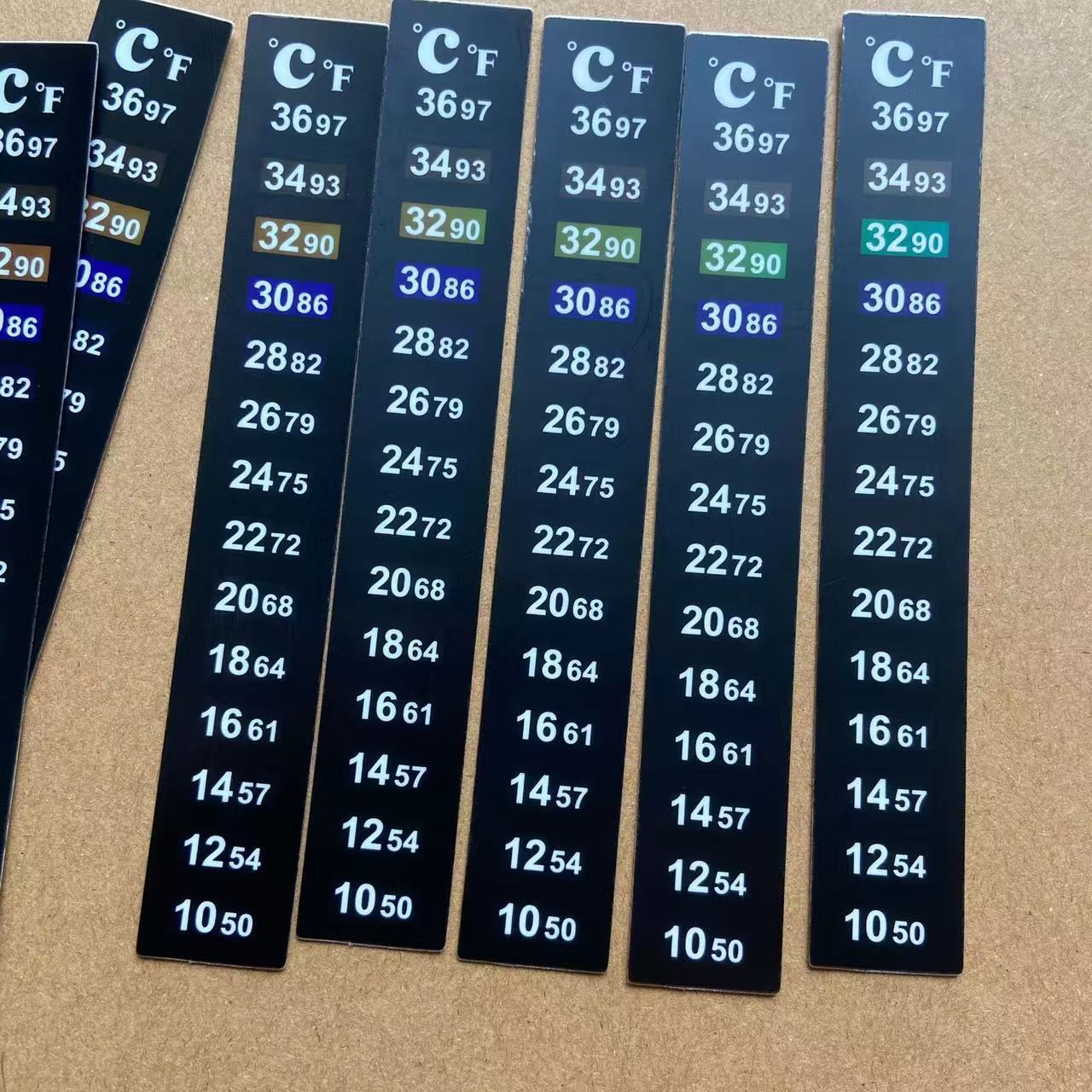 Fish Tank Temperature Patch Temperature Measurement Artifact Thermometer Aquarium Temperature Measurement Display Lcd Thermometer Temperature-Sensitive Color-Changing Patch