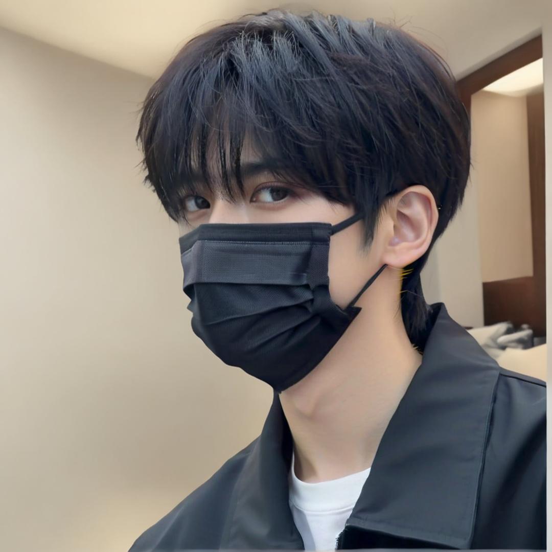 Korean Style Handsome Men's Fluffy High-Temperature Fiber Full Wig with Side Bangs Short Hair, Popular Model in the Store, Factory Ready Stock Wholesale