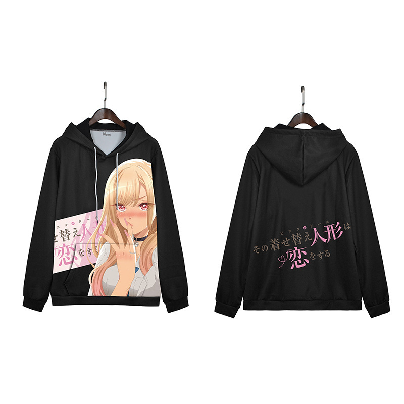 Dressing doll fall in love Xi duochuan Haimeng two-dimensional peripheral hooded autumn and winter fashion sweater coat