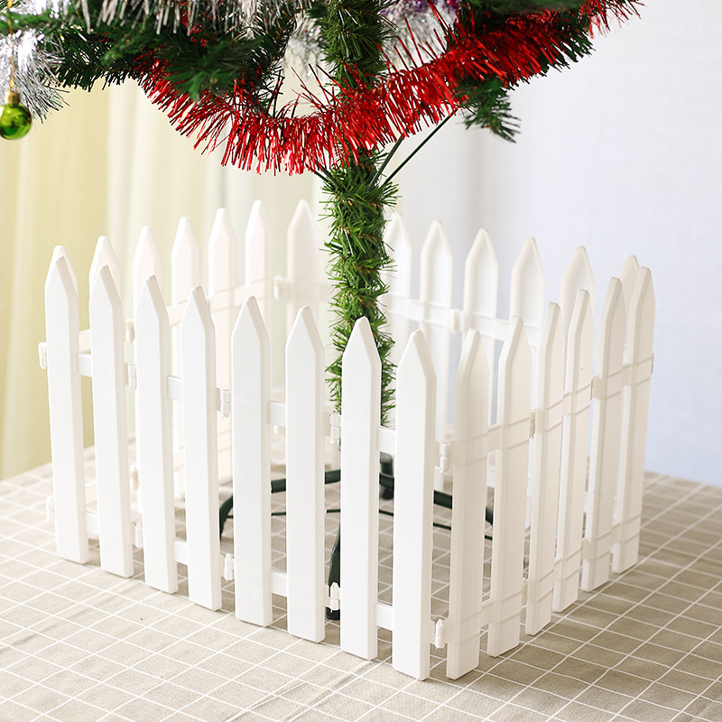 Plastic Fence Christmas Fence Courtyard Fence Gardening Supplies Holiday Christmas Tree Decoration Arrangement Ready Stock Wholesale
