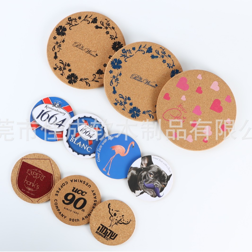 Популярные круглые и квадратные натуральные пробковые подставки, производители экологически чистых пробковых подкладок