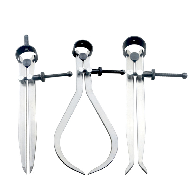 Magtoto 8inch Spring Caliper Set Flat Leg Spring Scriber/Inner Caliper/Outer Caliper 200mm