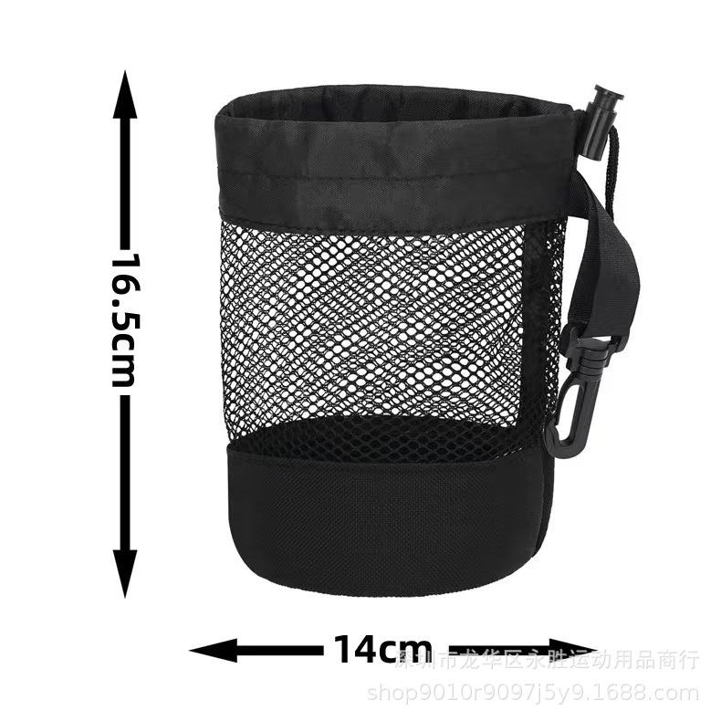 Cross-border New Golf Storage Bag Mesh Bag Single Side Drawstring Mesh Bag Tennis Golf Bundle Pocket