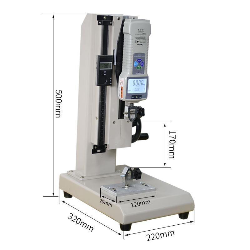 Tensile pressure testing machine test bench hand-crank digital display push-pull force meter spring plug-in force pull force meter direct sales