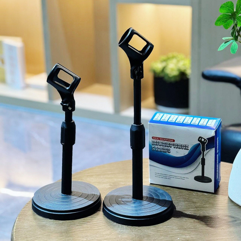 Microphone Stand, Mobile Phone Stand, Desktop Liftable Telescopic Recording Karaoke Microphone Stand, Mobile Phone Live Broadcast for Lazy People