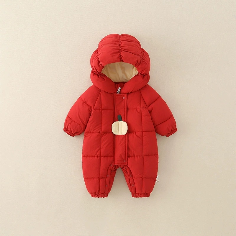 Pf321 Outing Clothes to Keep Baby Warm in Winter Autumn and Winter Thickeneded Jumpsuit Newborn Outing Clothes