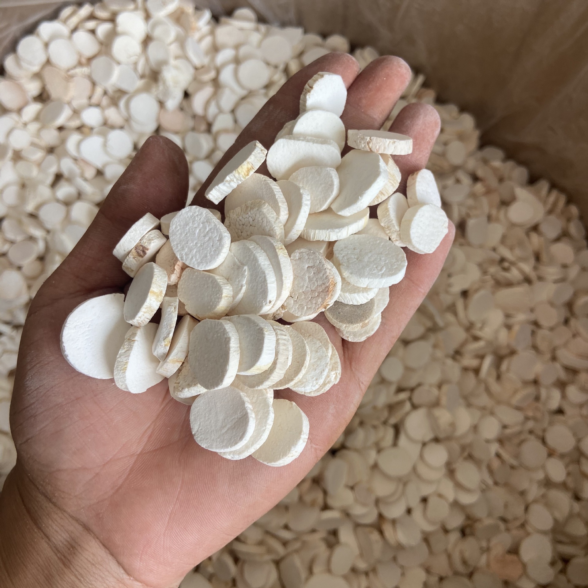 Ручные аутентичные сушеные ломтики ямса с горы Тайшань, оптовая продажа ломтиков ямса