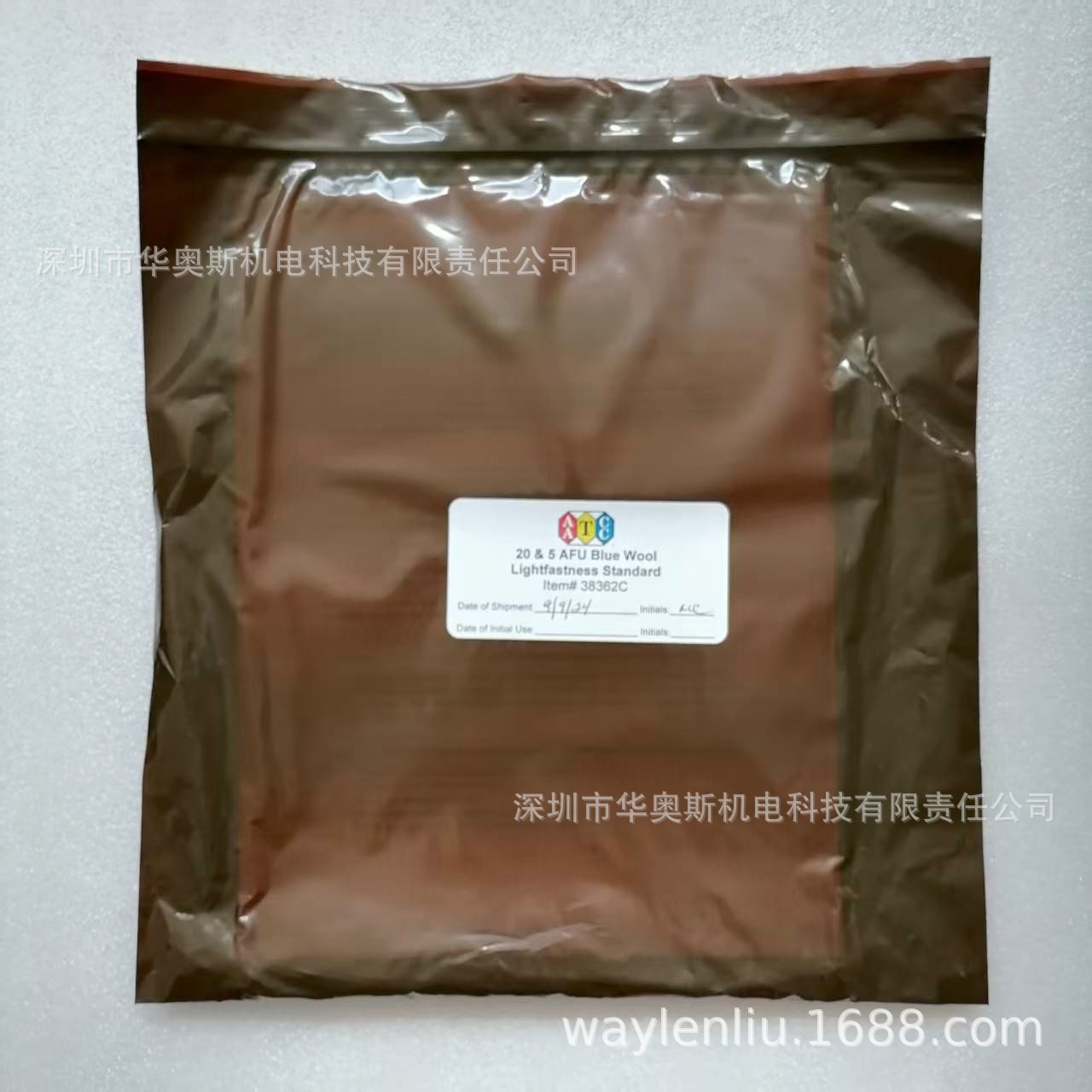 Стандартная ткань синей шерсти Aatccl2 Оценка светостойкости цветостойкости Blue Wool L2