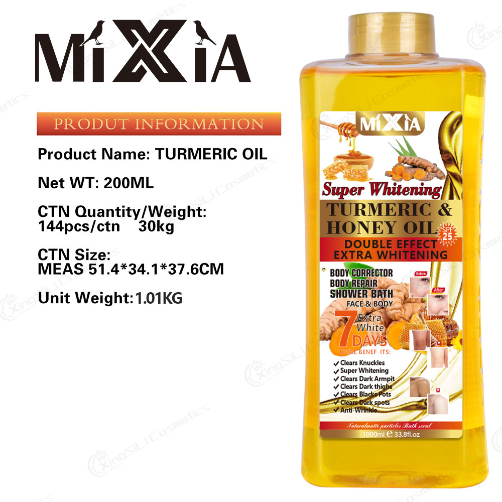 Cross-border 7 days turmeric honey essential oil moisturizing collaterals fever ginger oil body massage massage oil in stock