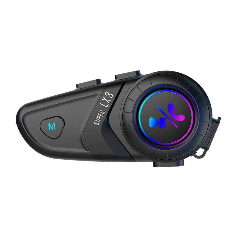 Source Factory Upgraded Lx3 Motorcycle Helmet Headset Wireless 5.4 Riding Waterproof Bluetooth