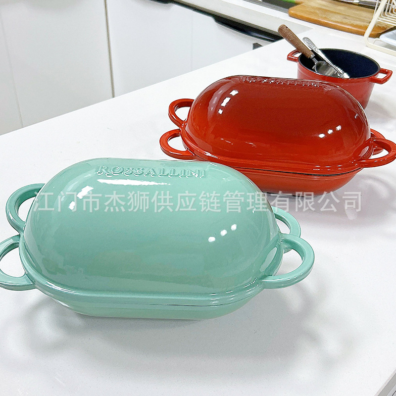 Cross-Border Supply of Cast Iron Bread Pans, Dutch Pans, Oven-Specific Bread Baking, Homemade Bread Pans, Manufacturer Wholesale and Customization