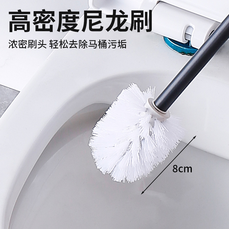 Amazon Stainless Steel Toilet Brush Holder Bright Rose Gold Brushed Gold Floor-Standing Nail-Free Wall-Mounted Closed Toilet Brush