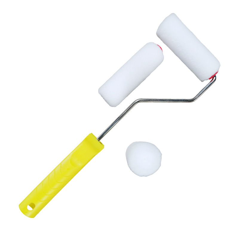 4inch Hot Melt Roller Brush Without Dead Ends Water-Based Painting Tools Plastic Roller Brush Without Dead Ends Medium and Long Bristle Brush