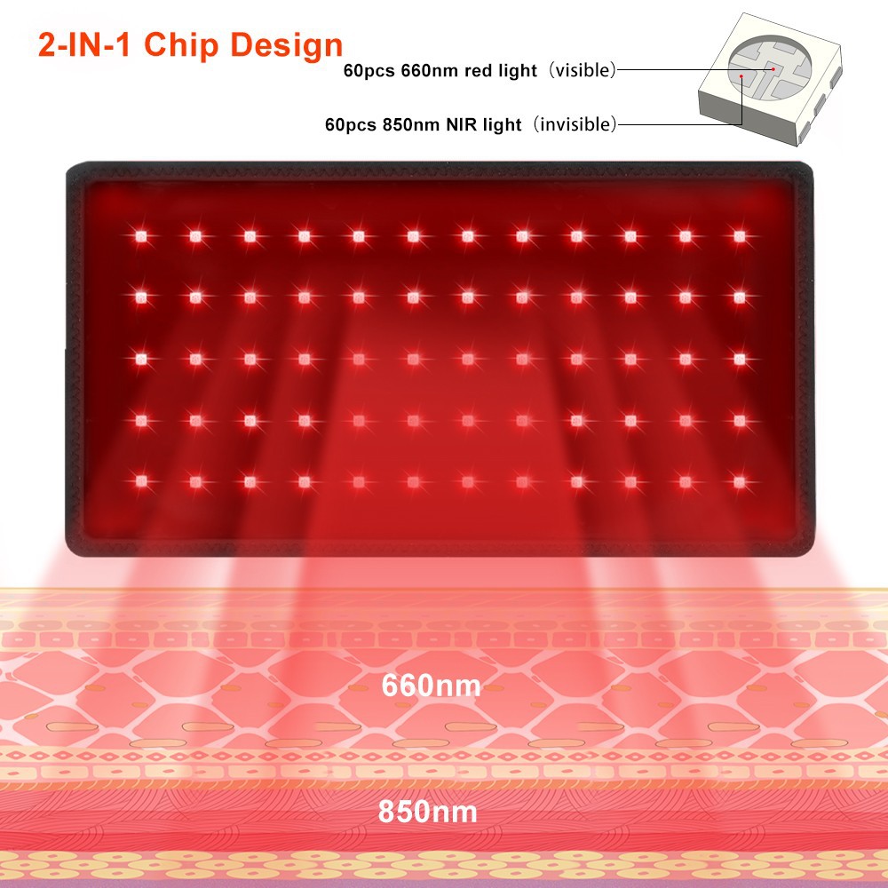 Battery-Powered Mini Belt DIY Infrared Therapy Belt Portable Wristband Knee Brace Pulse Therapy Belt