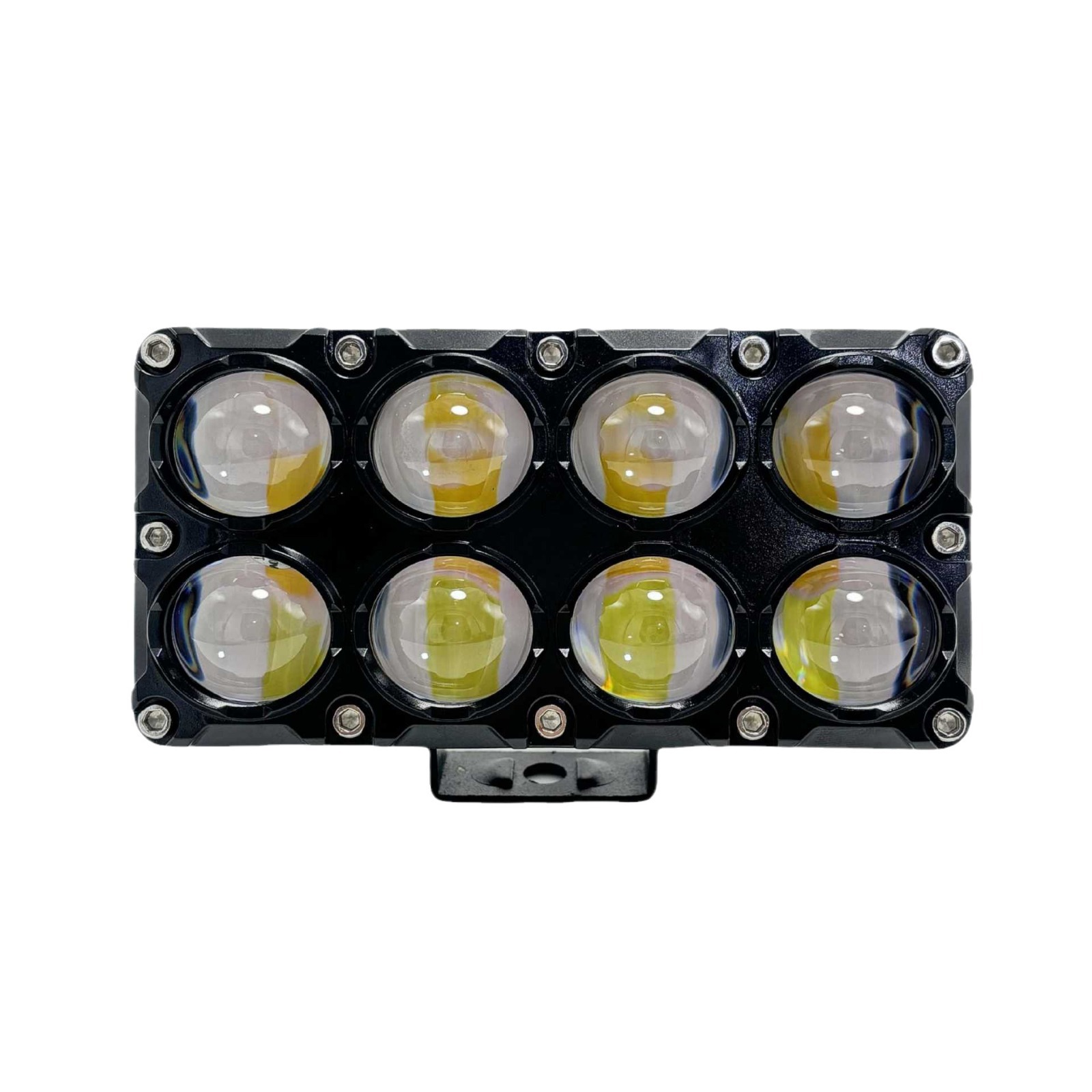 New motorcycle LED spotlight 6LED 8LED two-color spotlight motorcycle spotlight external modified lights