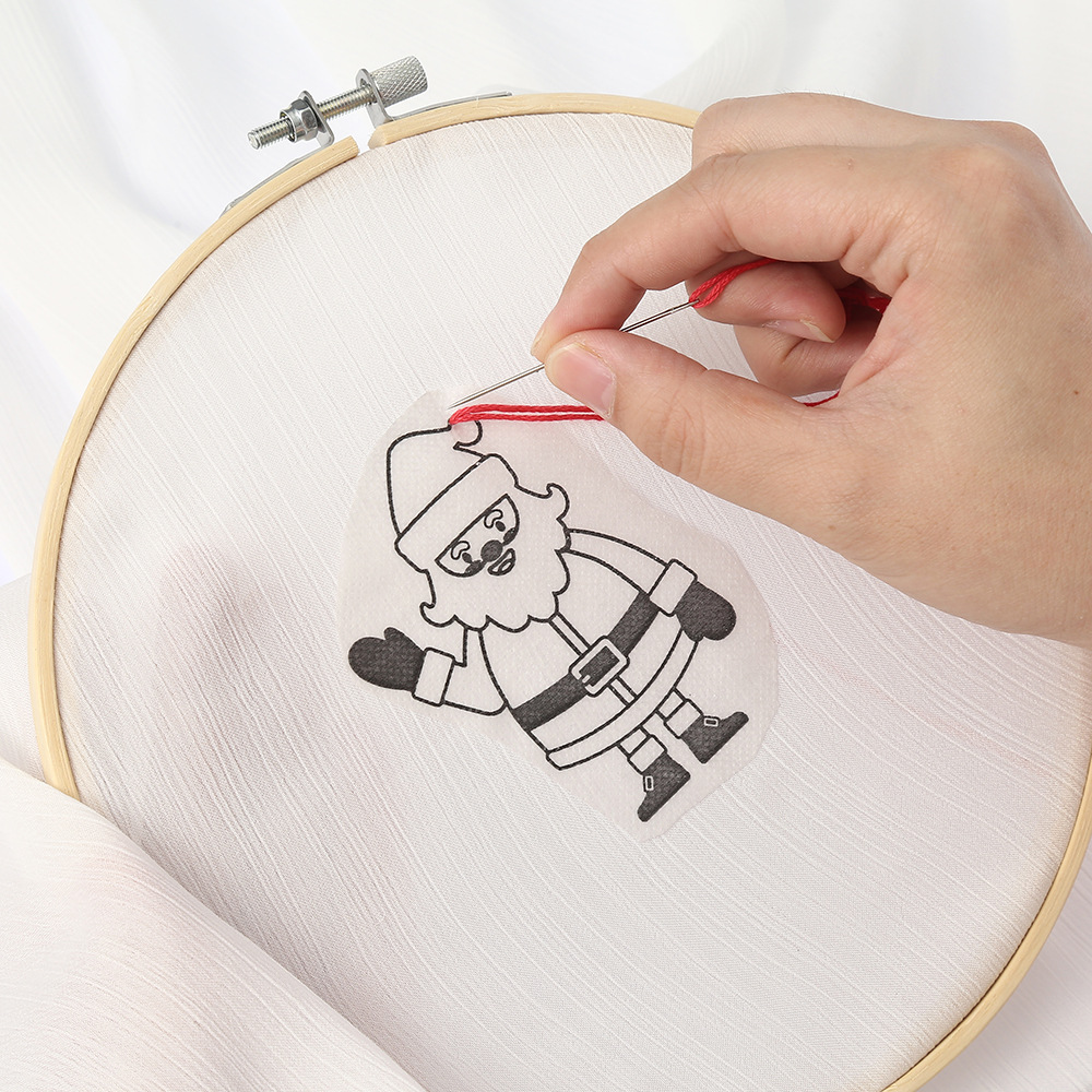 Low temperature soluble water soluble adhesive non-woven fabric self-adhesive adhesive water soluble DIY embroidery stabilizer printable pattern