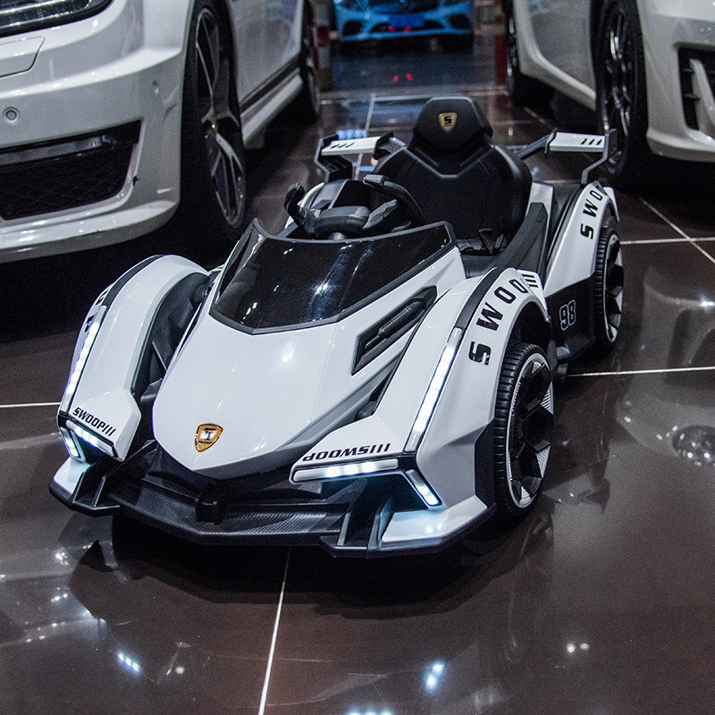 Children's electric car four-wheel with remote control baby toy car male and female children can sit four-wheel drive swing battery car