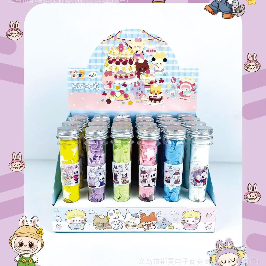 Мягкие мыльные хлопья в форме мультяшных персонажей, одноразовые, веселые, портативные, мыльные хлопья для студентов