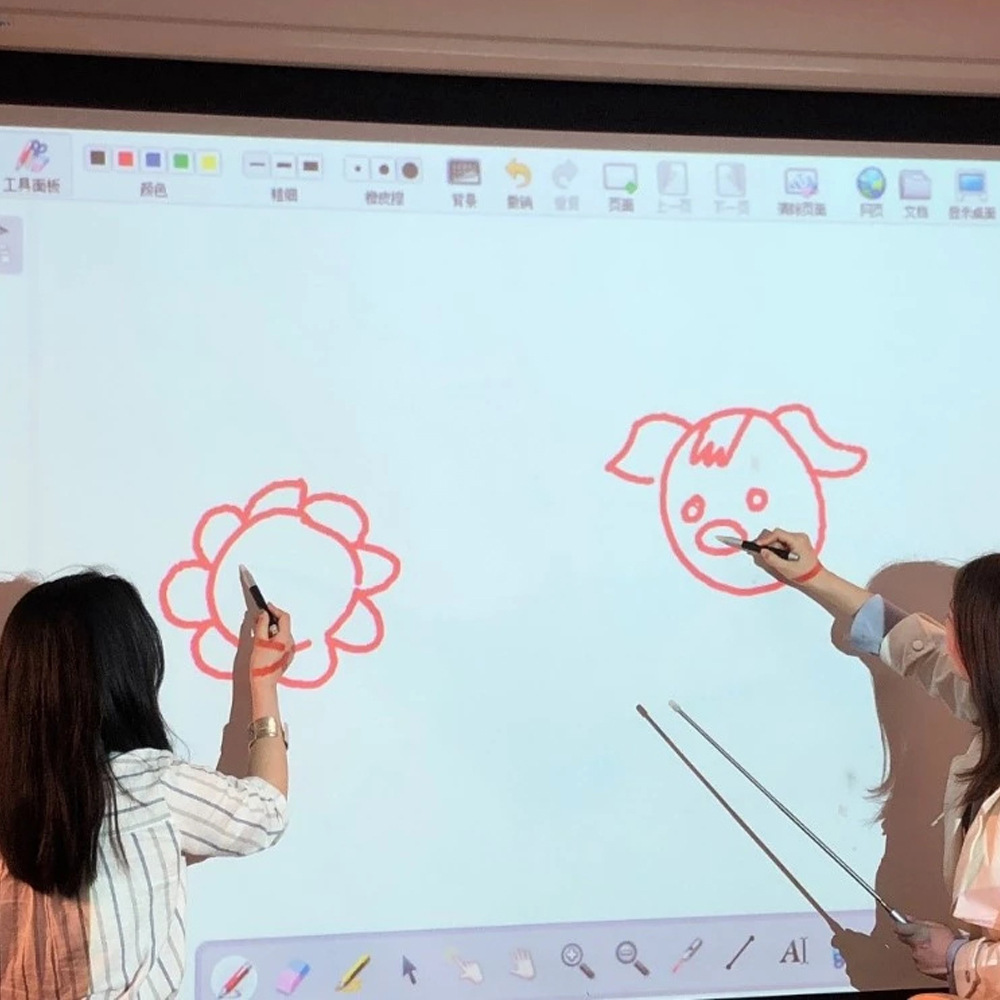 Multimedia Teaching School Classroom Conference Room Portable Electronic Whiteboard Infrared Touch High-Definition Interactive Interactive