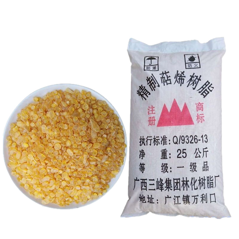 Manufacturers supply terpene resin T80T100T130 terpene resin to increase viscosity and bonding strength