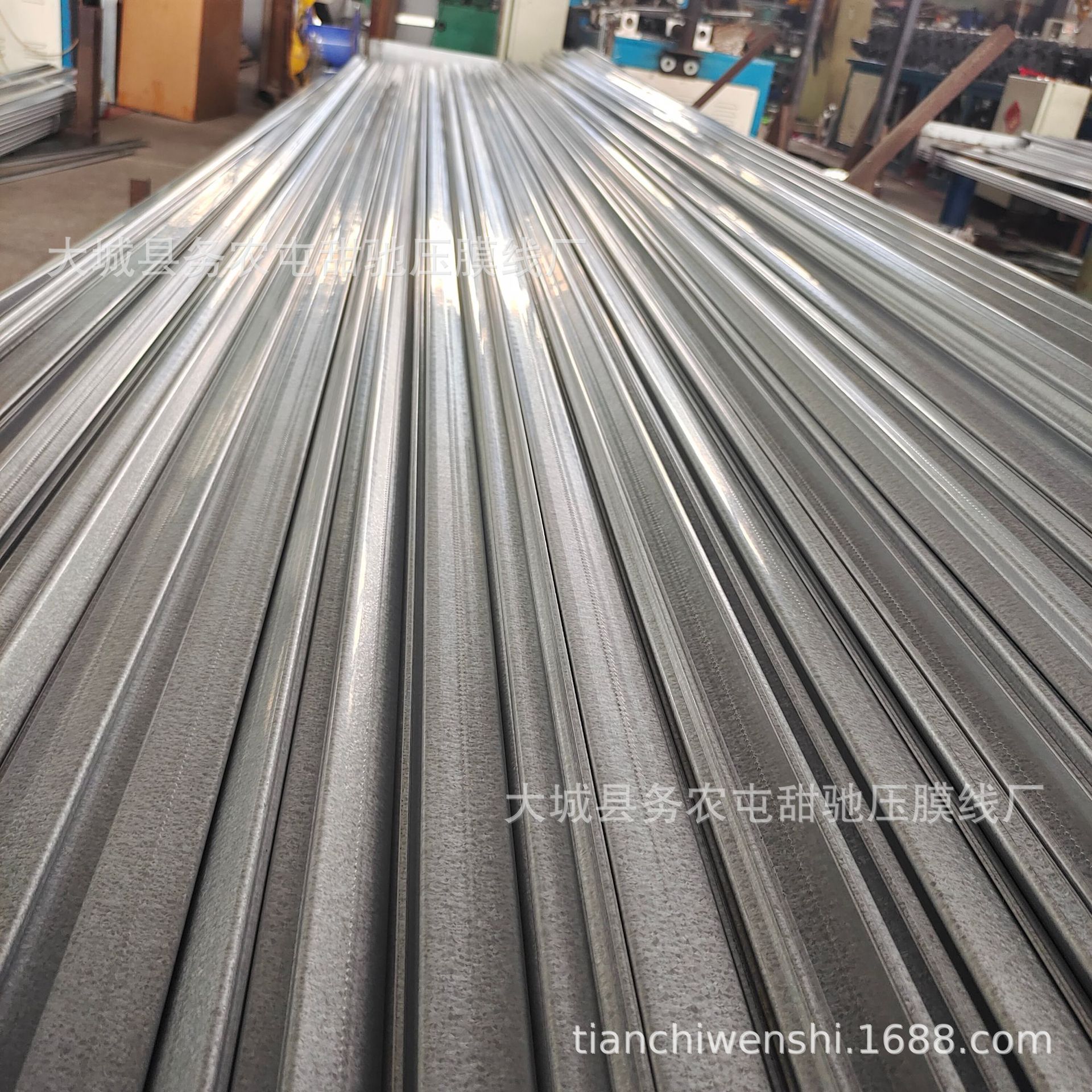 Factory in stock greenhouse accessories galvanized film card slot planting shed 0.6 aluminum zinc greenhouse card slot