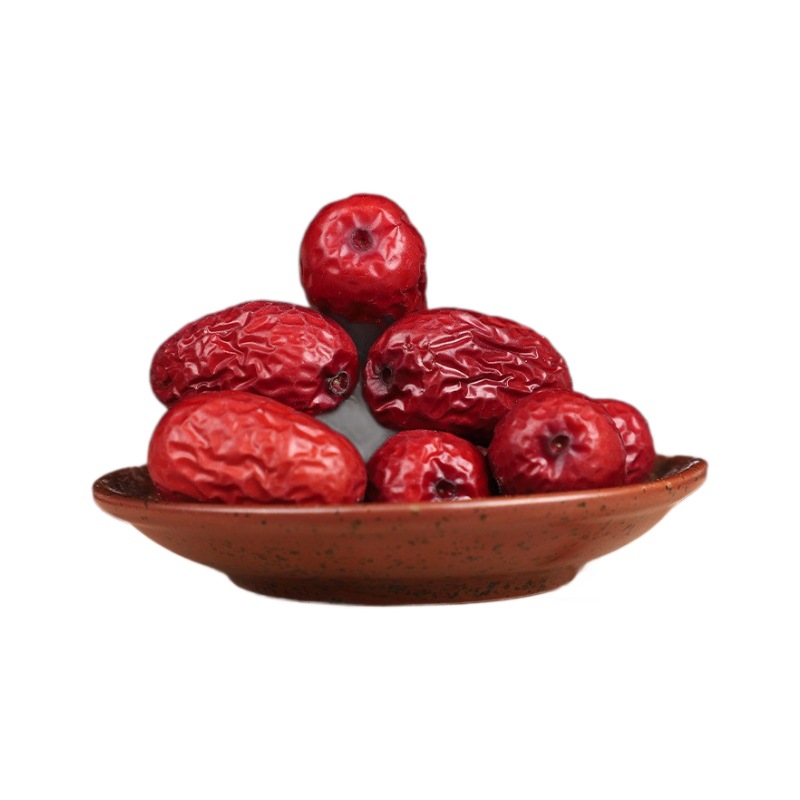 Factory wholesale Xinjiang Jun jujube 500g badge exhibition super red jujube naturally dried meat thick nuclear small wash-free red jujube