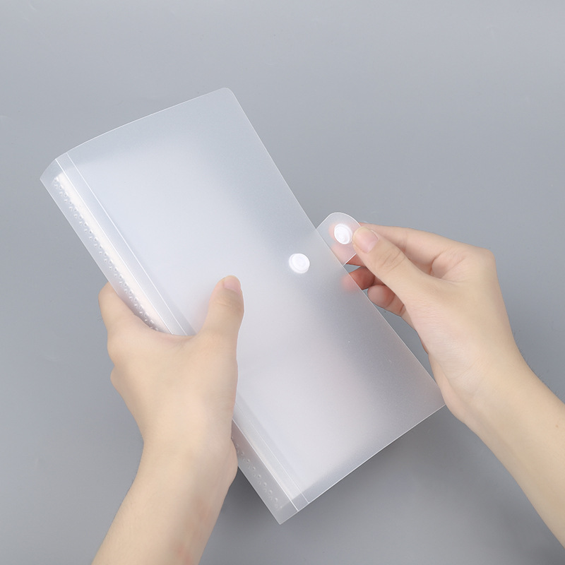 pp Buckle Card Book Photo Album Inner Book Loose-leaf Business Card Book Transparent Star Student Literacy Card Pregnancy Test Receipt Book