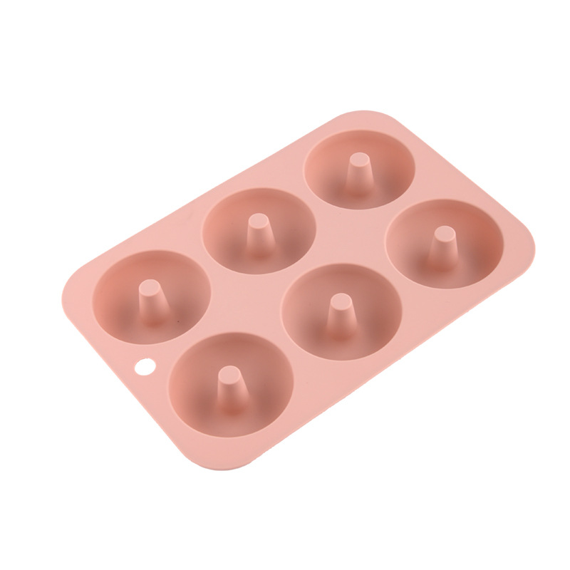 6-Piece Silicone Cake Mold Household Silicone Donut Mold DIY Baking Cake Mold Bread Mold Tool in Stock