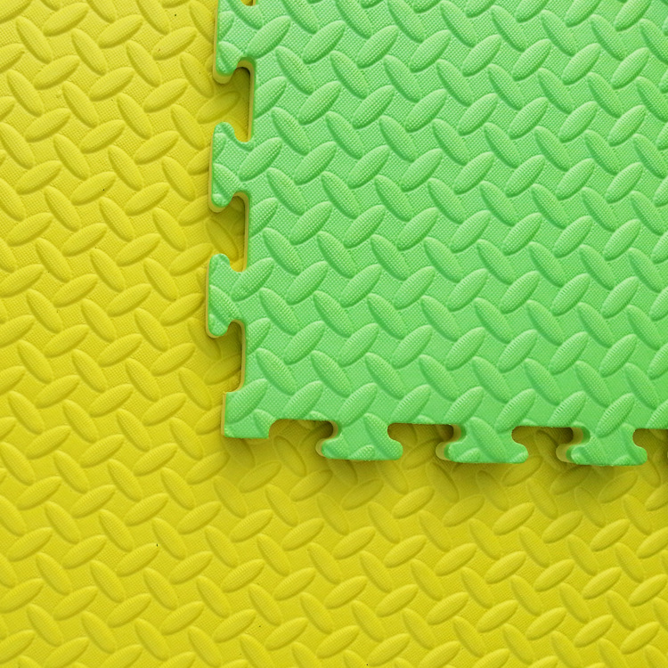 Leaf Pattern Foam Mat 1 m * 1 m Early Education Center Kindergarten Naughty Castle Dance Training Splicing Mat