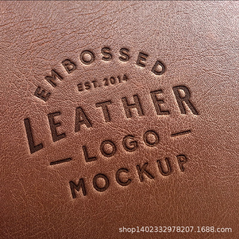 Индивидуальная горячая печать на кожаных ярлыках для багажа