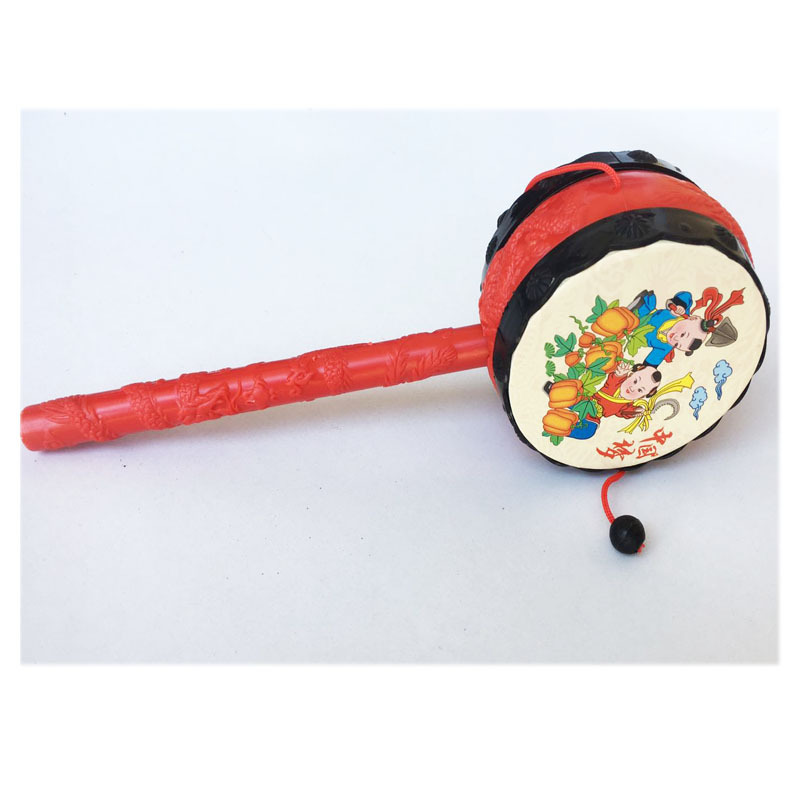 Huai Ancient Traditional Auspicious New Year Painting Rattle Hand Drum Rattle Chinese New Year Painting Traditional Toys Wholesale