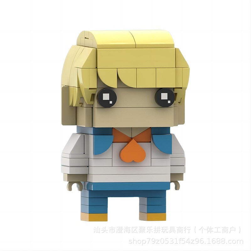 Moc Square-Toed Toy Model Scooby-Doo Movie Character Peripheral Compatible with Lego Building Block Set Ornaments