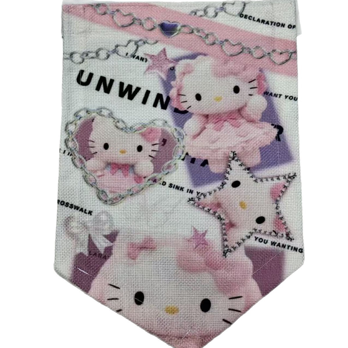 Cute Hello Kitty Bedroom Door Curtain Flag Curtain Girly Hello Kitty Cardboard Partition Room Ins Decoration