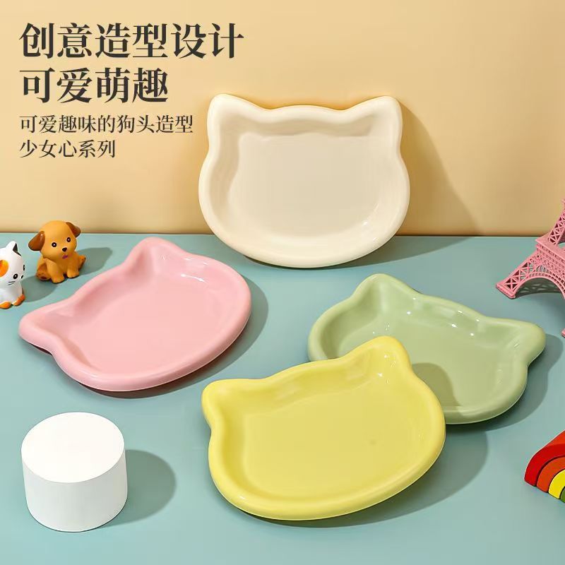 Корм для кошек в жестяной банке, замороженный, для котят, стильная пластиковая тарелка, против черных подбородков