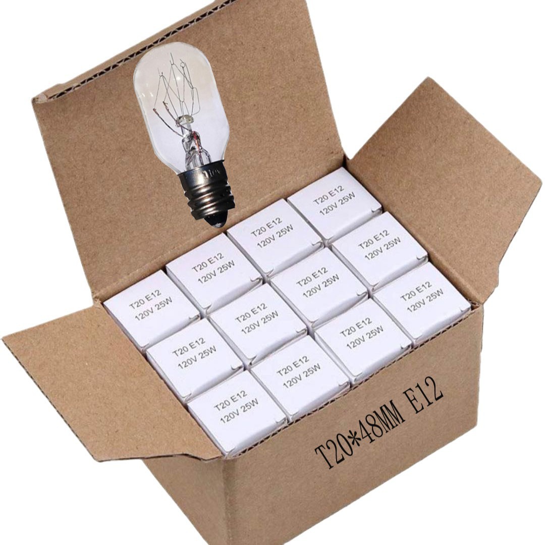 Manufacturer Supplies Salt Lamp Bulb Refrigerator Bulb Indicator Light Bulb T20 T22 E12 120V15W 25W