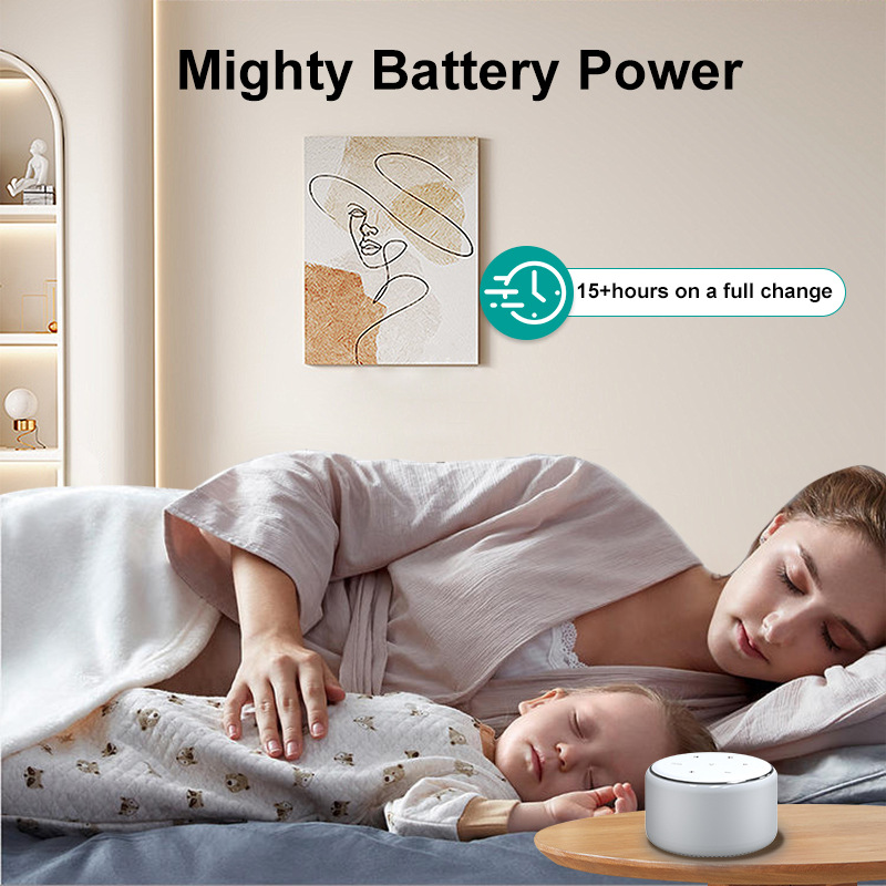 Portable White Noise Sleep Instrument Warm Light Night Light Natural Sound Effect Decompression Sleep Instrument Baby Soothe Improve Sleep