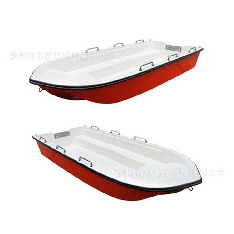 Fiberglass Assault Boat Thickeneded Hard Bottom Flood Control Patrol Boat Fire Emergency Operation Boat 5.2m Water Rescue Fast
