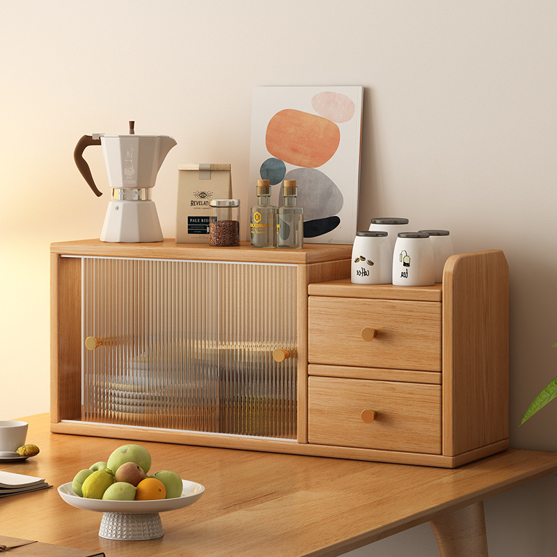 Многоуровневый настольный стеллаж, шкаф для хранения, подставка для чашек, тумба для гостиной, офисный стол, шкаф для хранения кофе