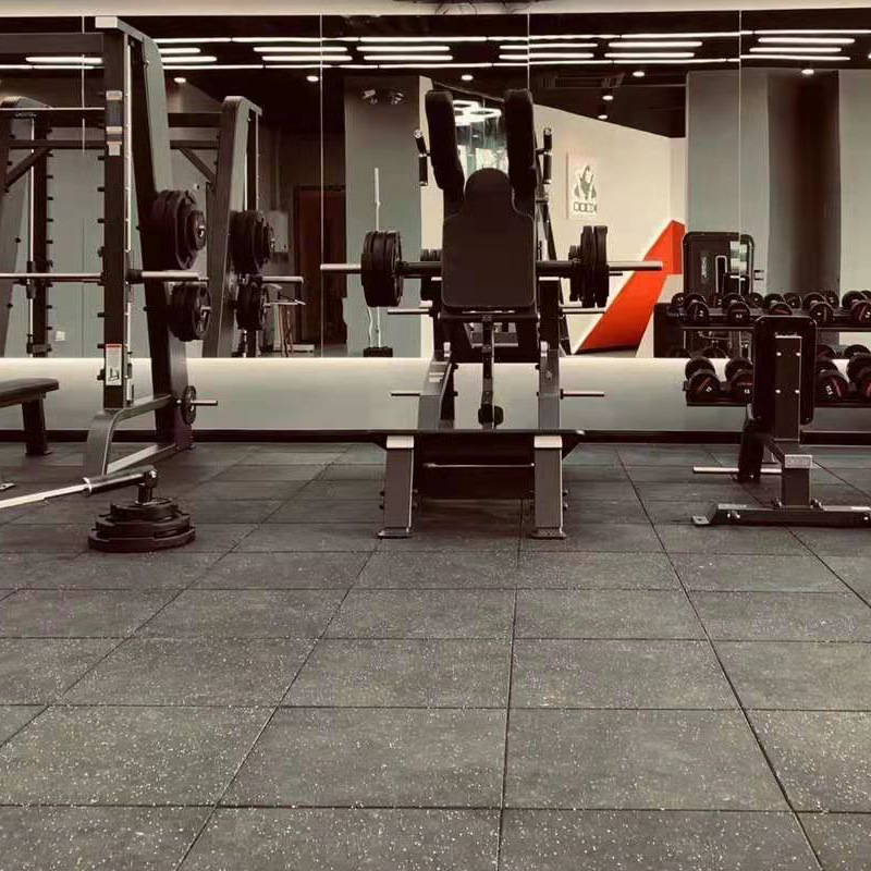 Rubber Floor Mat Anti-slip Strength Training Indoor and Outdoor Floor Rubber Sports Sound Insulation Shock-absorbing Mat Gym Floor Mat