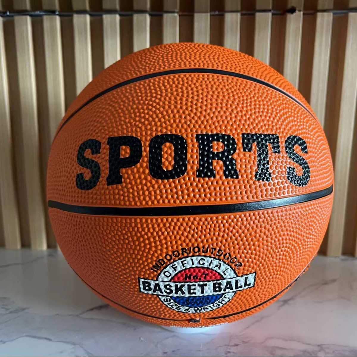 Children's No. 3457 Basketball Rubber Wear-Resistant Leather Ball Pu Kindergarten Primary and Secondary School Students School Training Wholesale Basketball