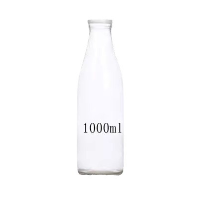Factory wholesale high temperature resistant fresh milk bottle yogurt bottle plastic cover transparent glass bottle beverage bottle milk tea bottle