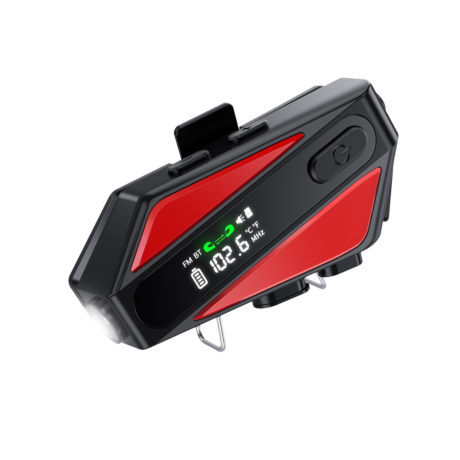 C6 Double Intercom Motorcycle Riding Helmet Bluetooth Headset Lcd Screen Radio Intelligent Noise Reduction Voice Assistant