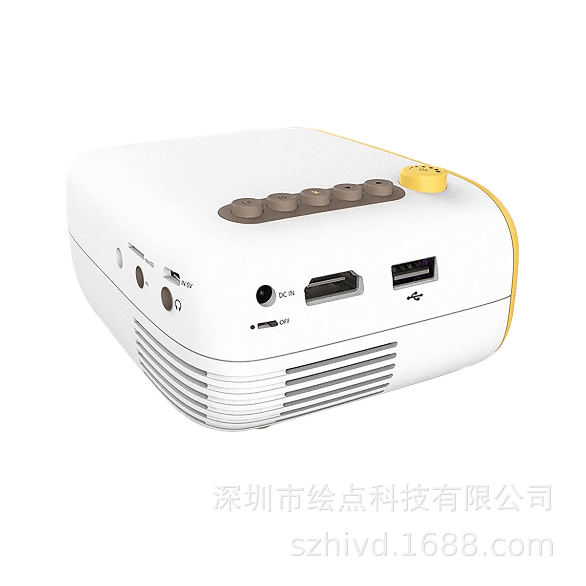 New Cross-border Portable Micro Projector YG200 Household Mini Projector LED Hd 1080p Wholesale