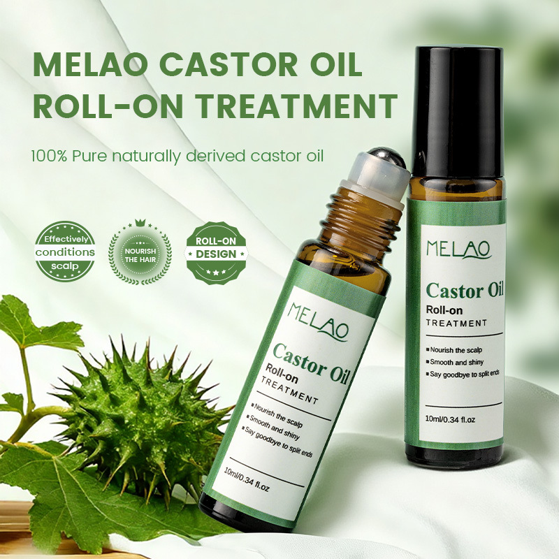 Кросс-бордерное касторовое масло роликовое эфирное масло 10ml портативное уход за волосами плотное долгое омолаживающее средство питательное масло для кожи головы в наличии