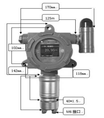 Fixed Type with Display Intelligent Nitrogen Dioxide No2 Gas Transmitter Nitrogen Dioxide Detector Sensor